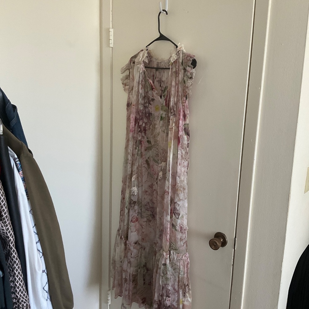 zimmermann dancer flutter dress - alabaster garden floral - Picture 6 of 12